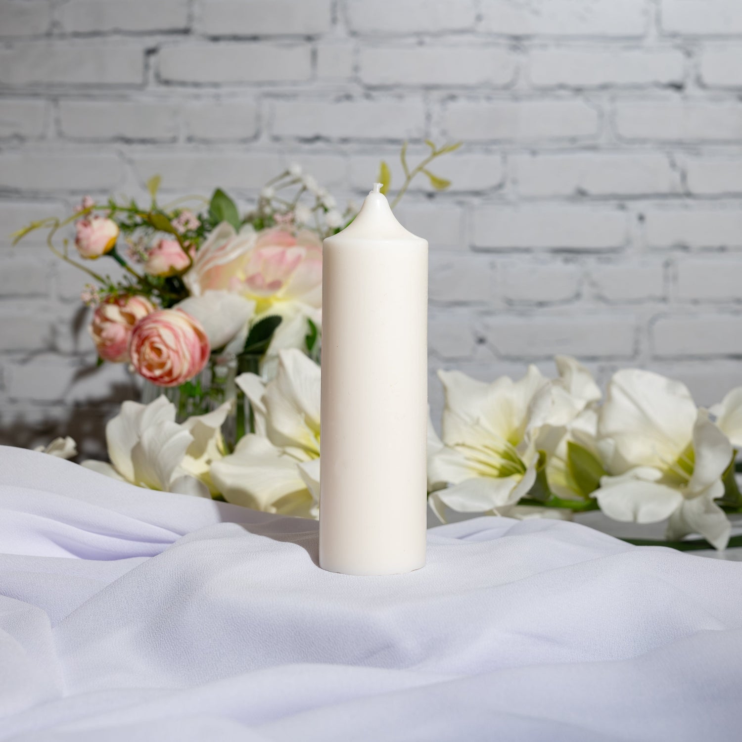 Candle Shack Pillar Mould Pointed Cylinder 40x123 - Pillar Candle Mould