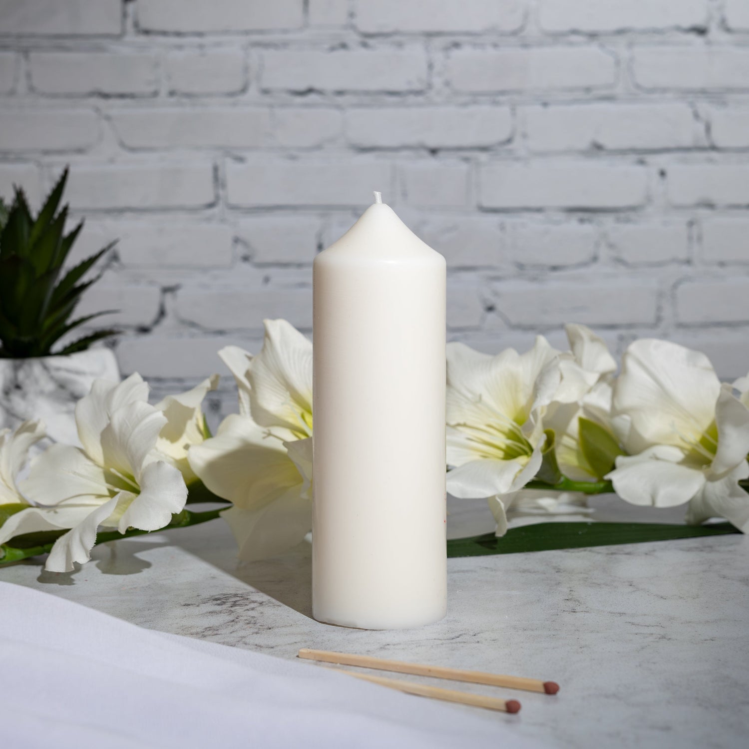 Candle Shack Pillar Mould Pointed Cylinder 50x140 - Pillar Candle Mould