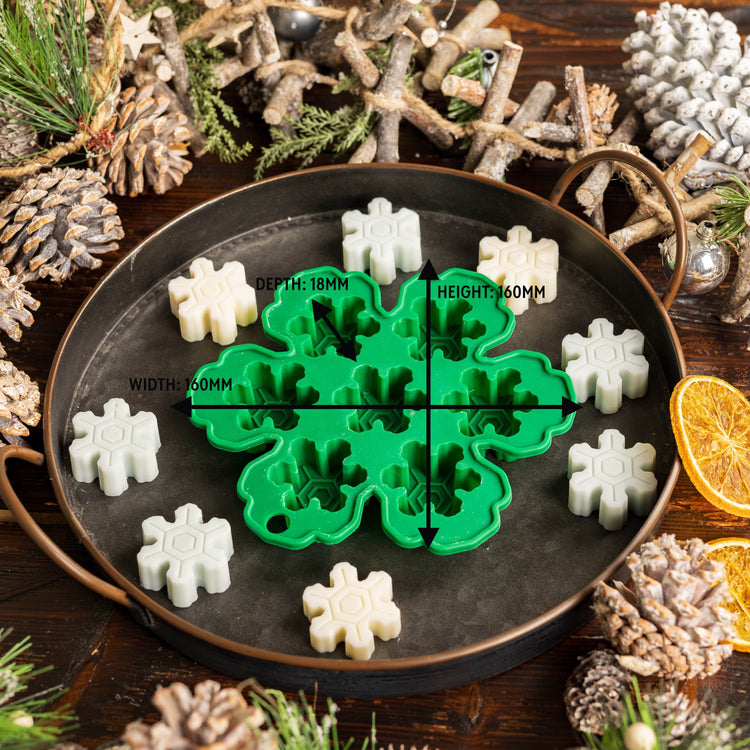 Candle Shack Pillar Mould Snowflake - Floating Candle Mould