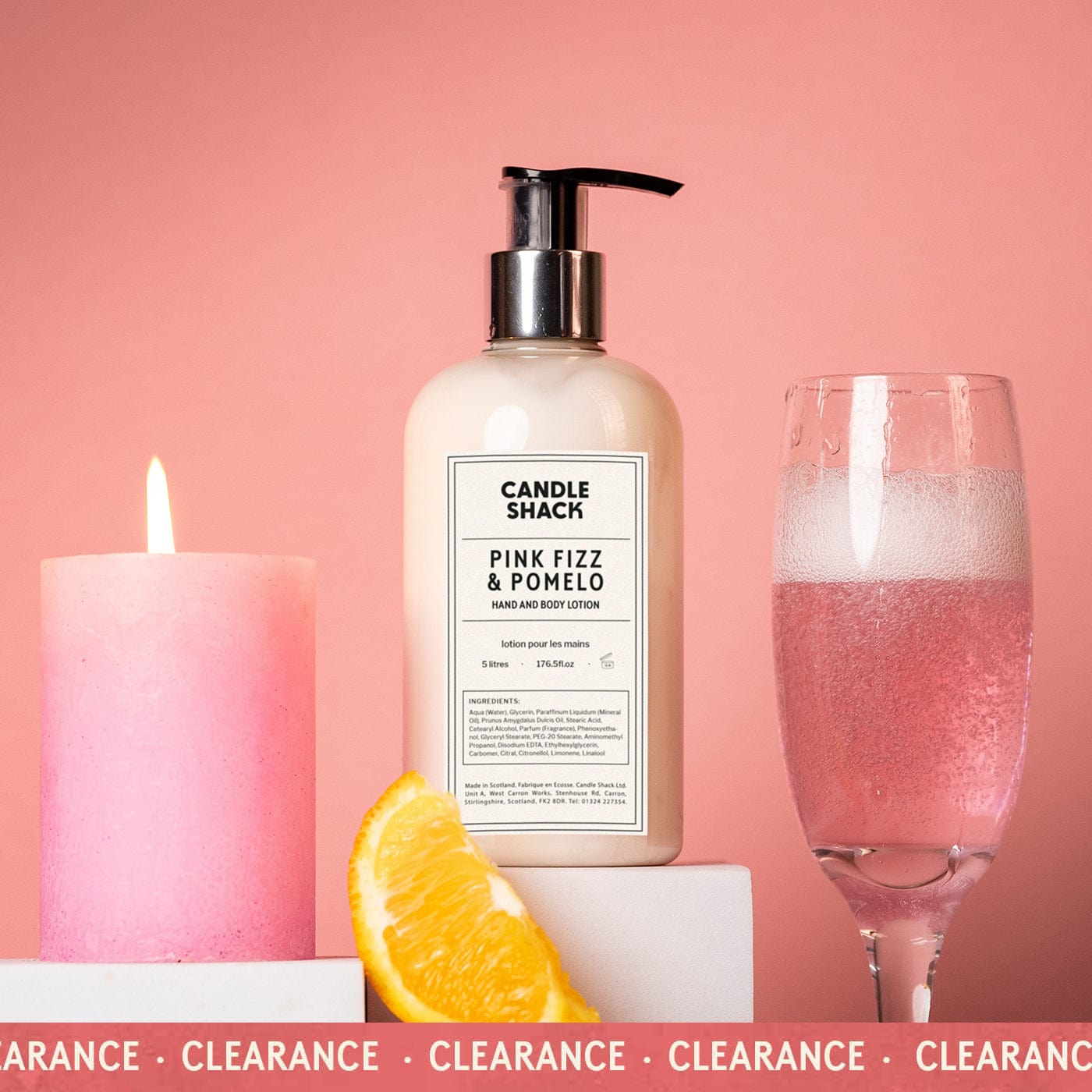 Candle Shack Soap Hand & Body Lotion - Pink Fizz & Pomelo