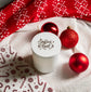 Candle Shack UK Lid Joyeux Noël - Christmas White Wooden Lid For 30cl Candle