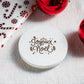 Candle Shack UK Lid Joyeux Noël - Christmas White Wooden Lid For 30cl Candle