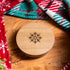 Candle Shack UK Lid Snow - Christmas Natural Wooden Lid For 30cl Candle