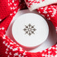 Candle Shack UK Lid Snow - Christmas White Wooden Lid For 30cl Candle