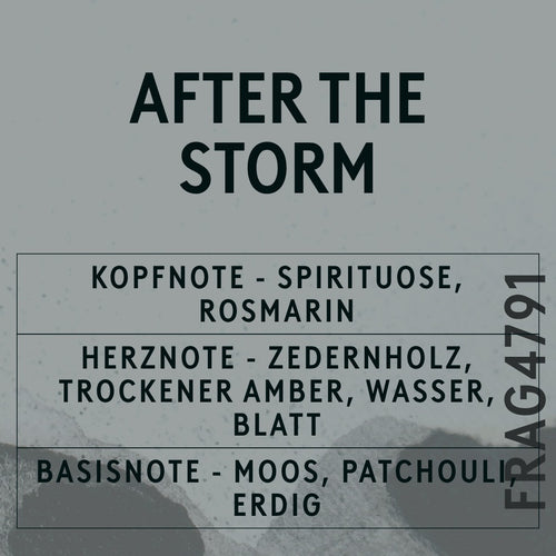After The Storm Fragrance Oil scent card (German)