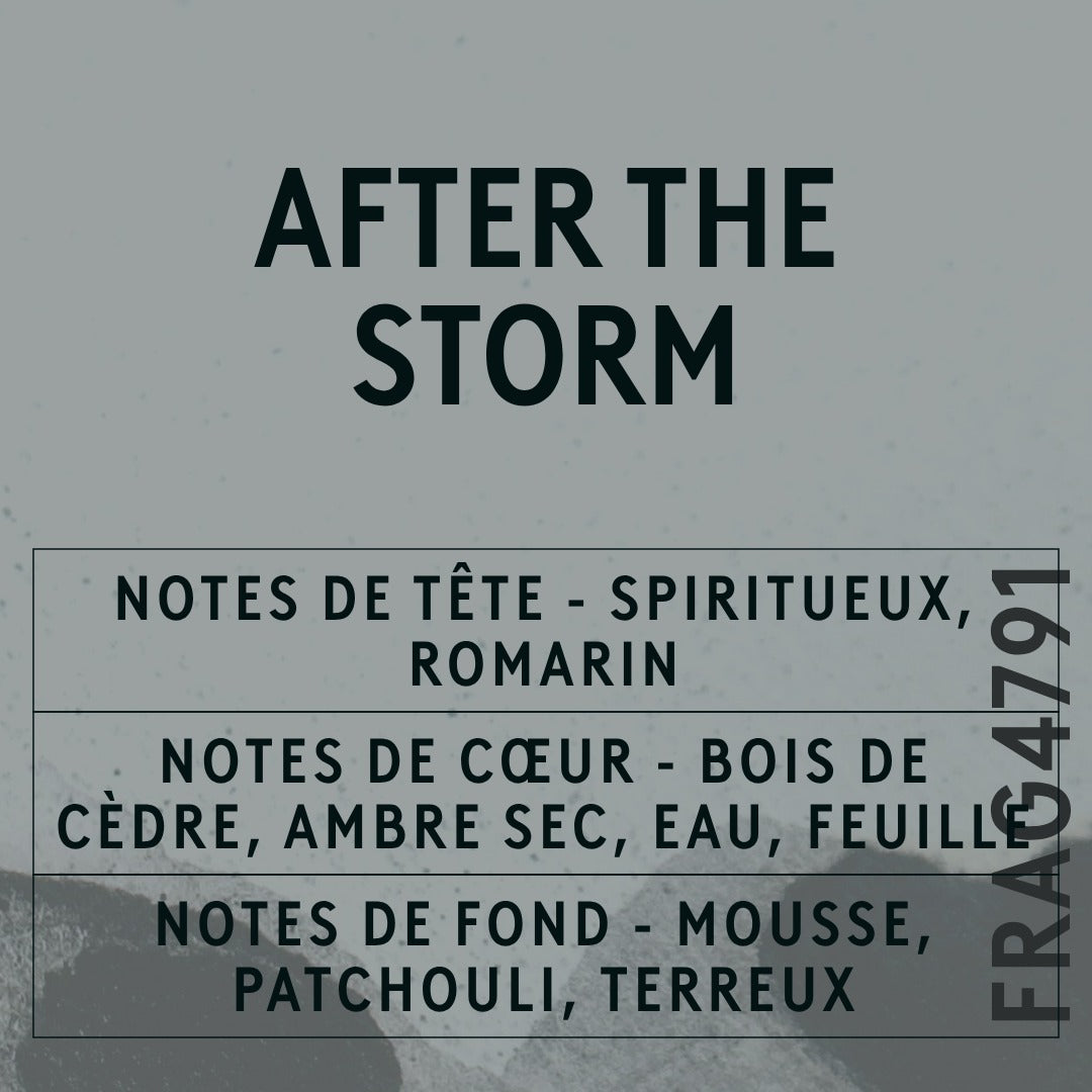 After The Storm Fragrance Oil scent card (French)