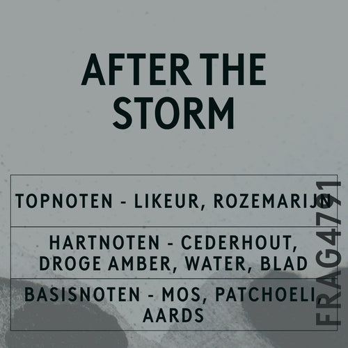 After The Storm Fragrance Oil scent card (Dutch)