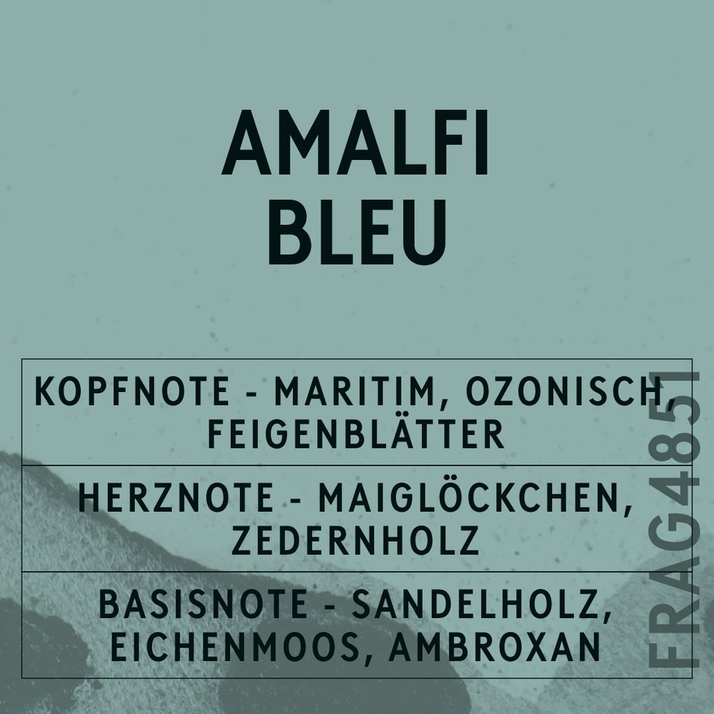 Amalfi Bleu Fragrance Oil scent card (German)