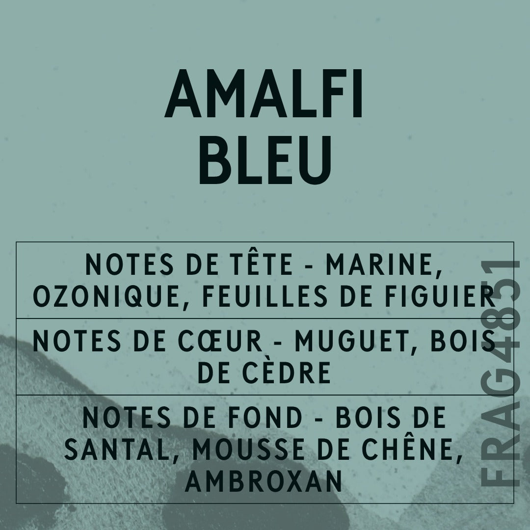 Amalfi Bleu Fragrance Oil scent card (French)
