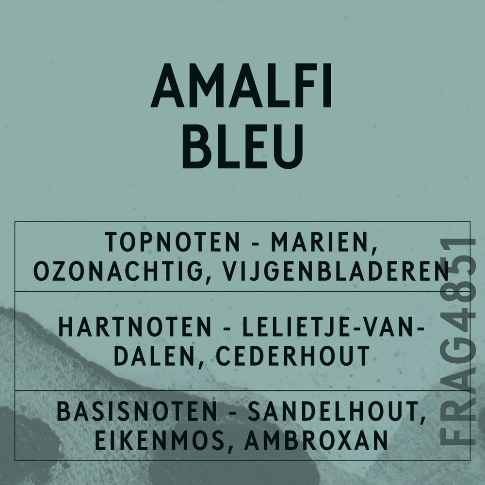 Amalfi Bleu Fragrance Oil scent card (Dutch)