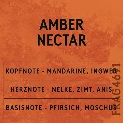 Amber Nectar Fragrance Oil scent card (German)