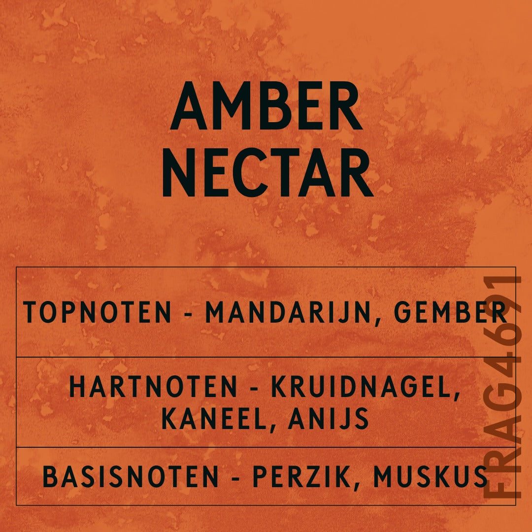 Amber Nectar Fragrance Oil scent card (Dutch)
