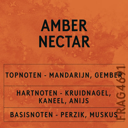 Amber Nectar Fragrance Oil scent card (Dutch)