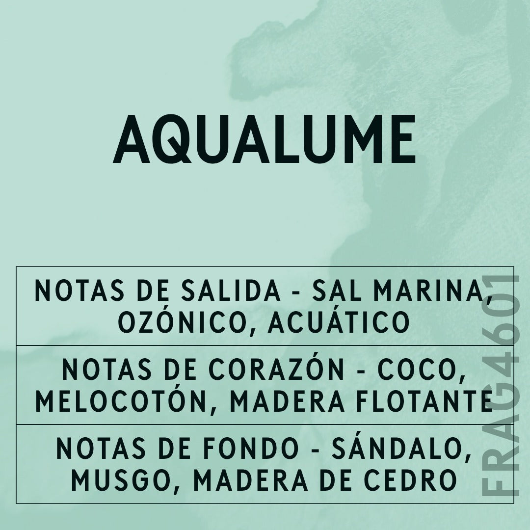 AquaLume Fragrance Oil scent card (Spanish)