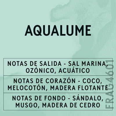 AquaLume Fragrance Oil scent card (Spanish)