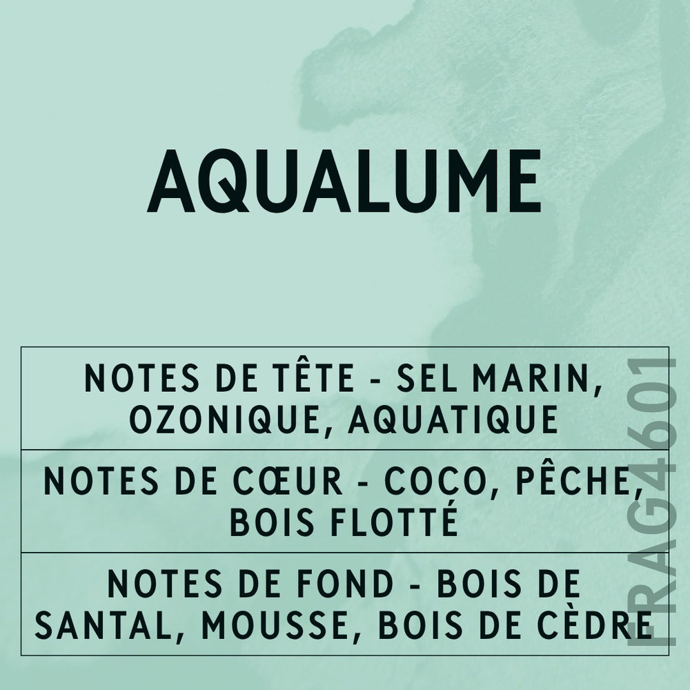 AquaLume Fragrance Oil scent card (French)