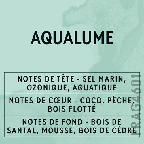 AquaLume Fragrance Oil scent card (French)