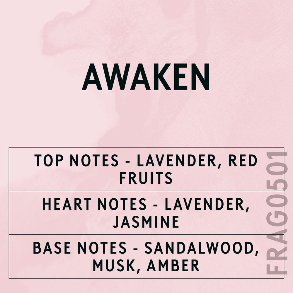 Awaken Fragrance Oil scent card (English)