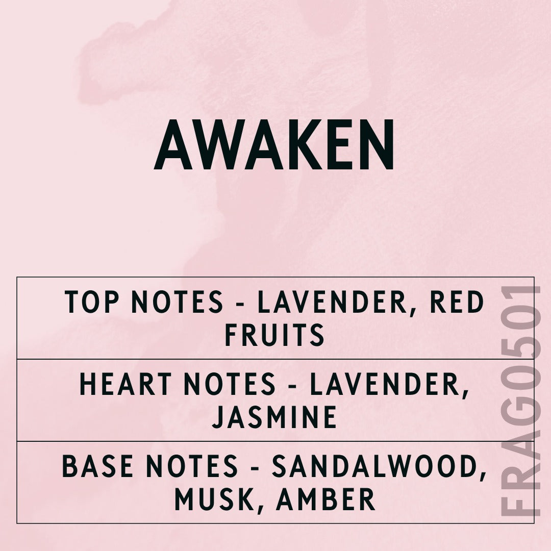 Awaken Fragrance Oil scent card (English)