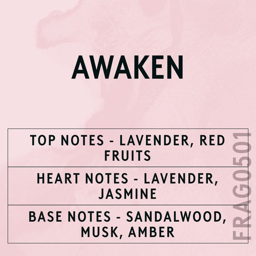 Awaken Fragrance Oil scent card (English)