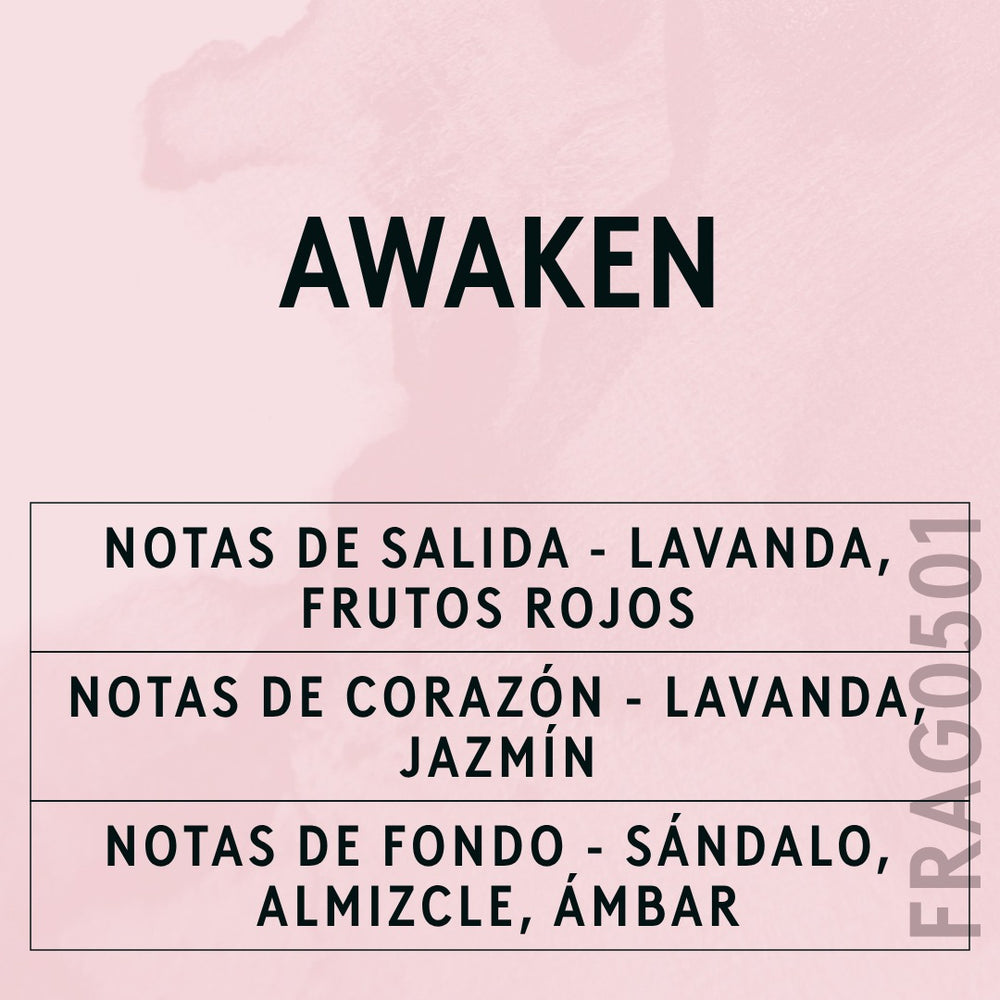 Awaken Fragrance Oil scent card (Spanish)