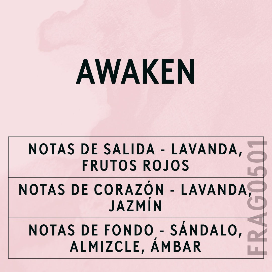 Awaken Fragrance Oil scent card (Spanish)
