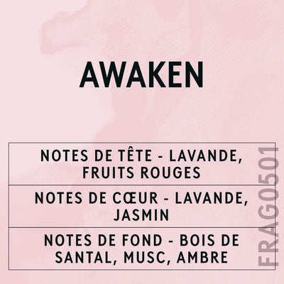 Awaken Fragrance Oil scent card (French)