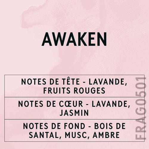 Awaken Fragrance Oil scent card (French)