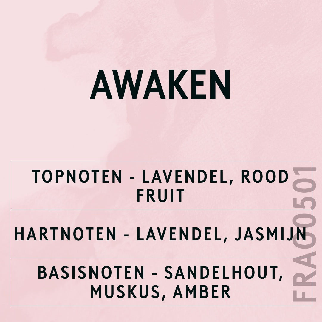 Awaken Fragrance Oil scent card (Dutch)