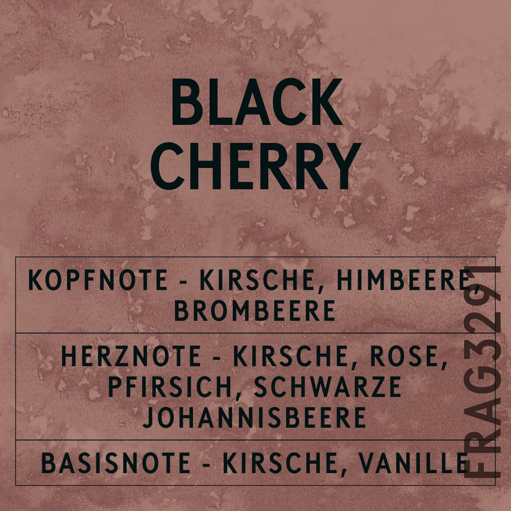 Black Cherry Fragrance Oil scent card (German)