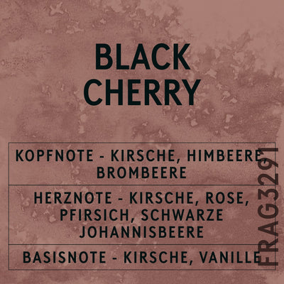 Black Cherry Fragrance Oil scent card (German)