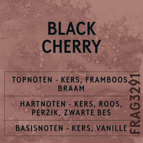 Black Cherry Fragrance Oil scent card (Dutch)