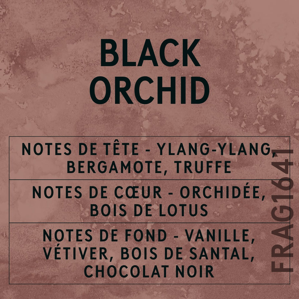 Black Orchid Fragrance Oil scent card (French)