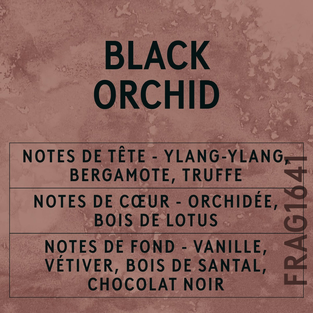 Black Orchid Fragrance Oil scent card (French)