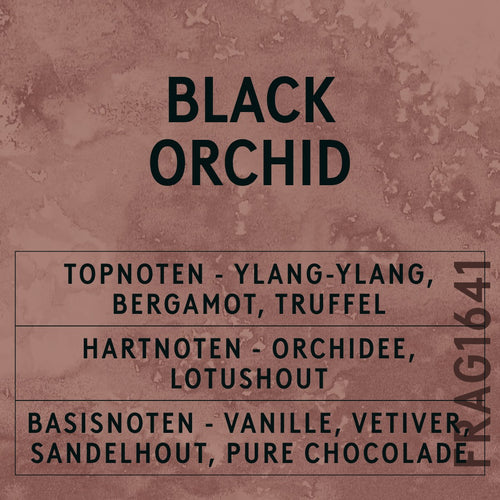 Black Orchid Fragrance Oil scent card (Dutch)