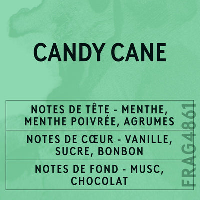Candy Cane Fragrance Oil scent card (French)