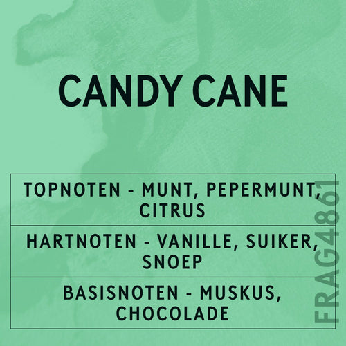 Candy Cane Fragrance Oil scent card (Dutch)