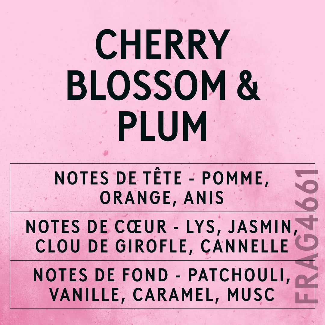Cherry Blossom & Plum Fragrance Oil scent card (French)