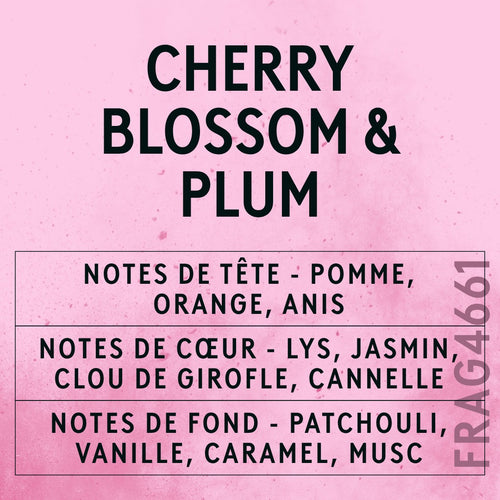 Cherry Blossom & Plum Fragrance Oil scent card (French)