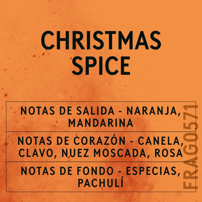 Christmas Spice Fragrance Oil scent card (Spanish)