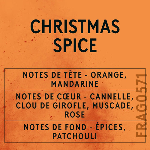 Christmas Spice Fragrance Oil scent card (French)