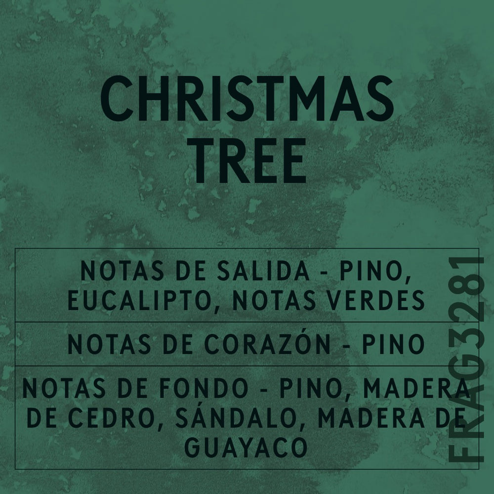 Christmas Tree Fragrance Oil scent card (Spanish)