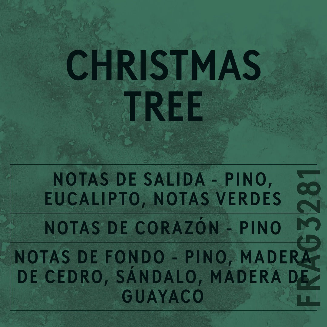 Christmas Tree Fragrance Oil scent card (Spanish)