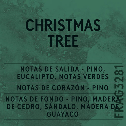 Christmas Tree Fragrance Oil scent card (Spanish)