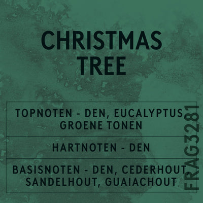 Christmas Tree Fragrance Oil scent card (Dutch)