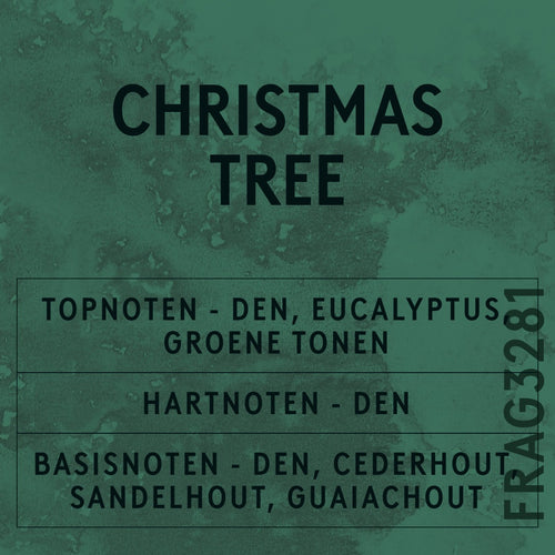 Christmas Tree Fragrance Oil scent card (Dutch)