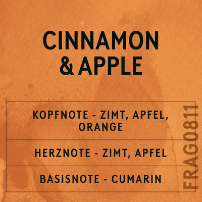 Cinnamon and Apple Fragrance Oil scent card (German)