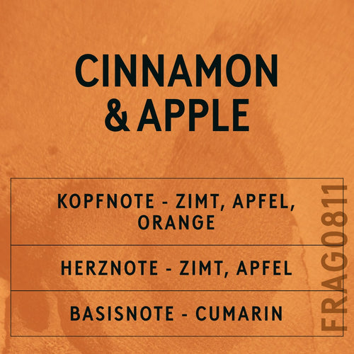 Cinnamon and Apple Fragrance Oil scent card (German)