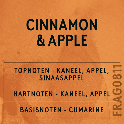 Cinnamon and Apple Fragrance Oil scent card (Dutch)