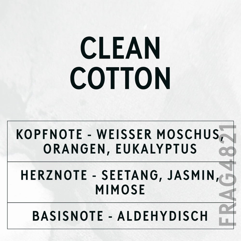 Clean Cotton Fragrance Oil scent card (German)